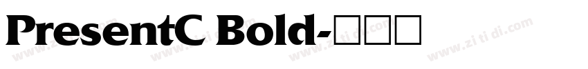 PresentC Bold字体转换